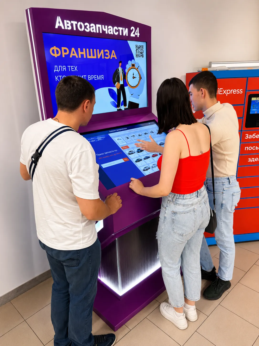 Терминал FRAZAP — супермаркеты Верный, Москва